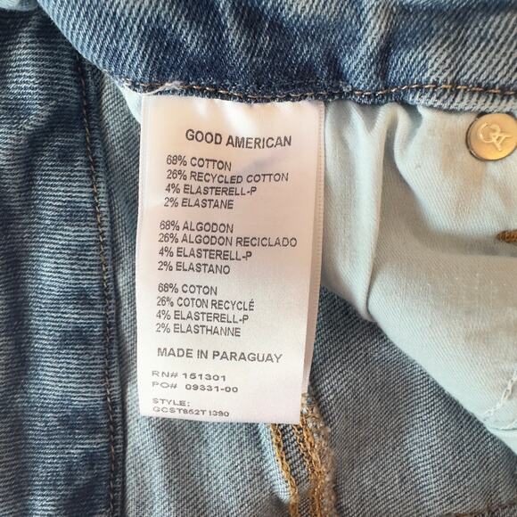 NWT Good American Good Curve Straight Denim Jeans Size 10/30 Stretch Contouring - Picture 7 of 8